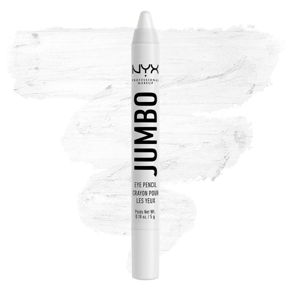 NYX PROFESSIONAL MAKEUP Jumbo Eye Pencil, Blendable Eyeshadow Stick & Eyeliner Pencil - Milk (White) NYX PROFESSIONAL MAKEUP Jumbo Eye Pencil, Blendable Eyeshadow Stick & Eyeliner Pencil - Milk (White)