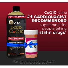 Qunol Liquid CoQ10 100mg, Superior Absorption Natural Supplement Form of Coenzyme Q10, Antioxidant for Heart Health, Orange Pineapple Flavored, 60 servings, 20.3 oz Bottle