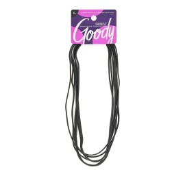 GOODY Women\'s Ouchless Thin Hair Flat Narrow Headwrap, Black, 6 Count