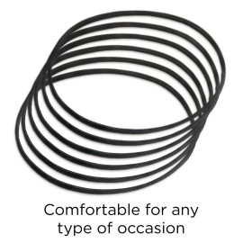 GOODY Women\'s Ouchless Thin Hair Flat Narrow Headwrap, Black, 6 Count GOODY Women\'s Ouchless Thin Hair Flat Narrow Headwrap, Black, 6 Count