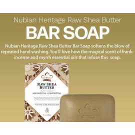 Nubian Heritage Bar Soap, Raw Shea and Myrrh 5 Ounce (Pack of 6) Nubian Heritage Bar Soap, Raw Shea and Myrrh 5 Ounce (Pack of 6)