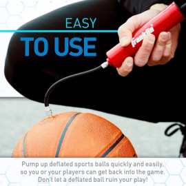 Franklin Sports Ball Pump Kit -7.4 - Perfect for Basketballs, Soccer Balls and More - Complete Hand Pump Kit with Needles, Flexible Hose, Air Pressure Gauge and Carry Bag Franklin Sports Ball Pump Kit -7.4 - Perfect for Basketballs, Soccer Balls and More - Complete Hand Pump Kit with Needles, Flexible Hose, Air Pressure Gauge and Carry Bag