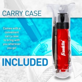 Franklin Sports Ball Pump Kit -7.4 - Perfect for Basketballs, Soccer Balls and More - Complete Hand Pump Kit with Needles, Flexible Hose, Air Pressure Gauge and Carry Bag Franklin Sports Ball Pump Kit -7.4 - Perfect for Basketballs, Soccer Balls and More - Complete Hand Pump Kit with Needles, Flexible Hose, Air Pressure Gauge and Carry Bag