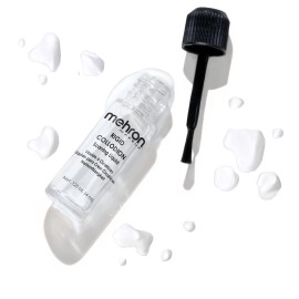 Mehron Makeup Rigid Collodion with Brush | Scarring Liquid | Liquid Scar Makeup | SFX Scar for Film .125 oz (4ml) Mehron Makeup Rigid Collodion with Brush | Scarring Liquid | Liquid Scar Makeup | SFX Scar for Film .125 oz (4ml)