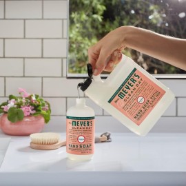 MRS. MEYER\'S CLEAN DAY Hand Soap Refill, Made with Essential Oils, Biodegradable Formula, Geranium, 33 fl. oz MRS. MEYER\'S CLEAN DAY Hand Soap Refill, Made with Essential Oils, Biodegradable Formula, Geranium, 33 fl. oz