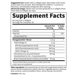 Garden of Life Ultra Pure EPA/DHA Omega 3 Fish Oil - Oceans 3 Beyond Omega 3 Supplement with Antioxidants, 60 Softgels Garden of Life Ultra Pure EPA/DHA Omega 3 Fish Oil - Oceans 3 Beyond Omega 3 Supplement with Antioxidants, 60 Softgels