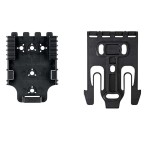 Safariland QLS 1-2 Quick Locking System Kit, Platform Attachment for Duty Holsters and Accessories with Locking Fork and Receiver Plate - Level 1 Retention, Black