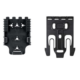 Safariland QLS 1-2 Quick Locking System Kit, Platform Attachment for Duty Holsters and Accessories with Locking Fork and Receiver Plate - Level 1 Retention, Black