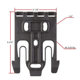 Safariland QLS 1-2 Quick Locking System Kit, Platform Attachment for Duty Holsters and Accessories with Locking Fork and Receiver Plate - Level 1 Retention, Black Safariland QLS 1-2 Quick Locking System Kit, Platform Attachment for Duty Holsters and Accessories with Locking Fork and Receiver Plate - Level 1 Retention, Black