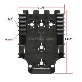 Safariland QLS 1-2 Quick Locking System Kit, Platform Attachment for Duty Holsters and Accessories with Locking Fork and Receiver Plate - Level 1 Retention, Black Safariland QLS 1-2 Quick Locking System Kit, Platform Attachment for Duty Holsters and Accessories with Locking Fork and Receiver Plate - Level 1 Retention, Black