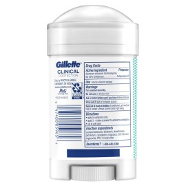 Gillette Clinical Antiperspirant and Deodorant for Men, 72hr Sweat & Odor Protection, Long Lasting Freshness, Anti-White Mark Technology, Soft Solid, Ultimate Fresh Scent, 2.6 oz Gillette Clinical Antiperspirant and Deodorant for Men, 72hr Sweat & Odor Protection, Long Lasting Freshness, Anti-White Mark Technology, Soft Solid, Ultimate Fresh Scent, 2.6 oz