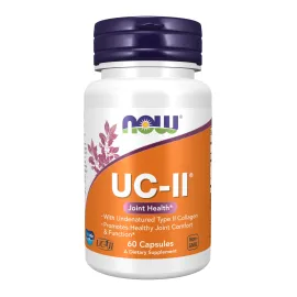 NOW Foods Supplements, UC-II Type II Collagen with Undenatured Type II Collagen, 60 Veg Capsules