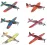 Rhode Island Novelty 8 Inch Flying Glider Plane, Set of 12 Multicolor