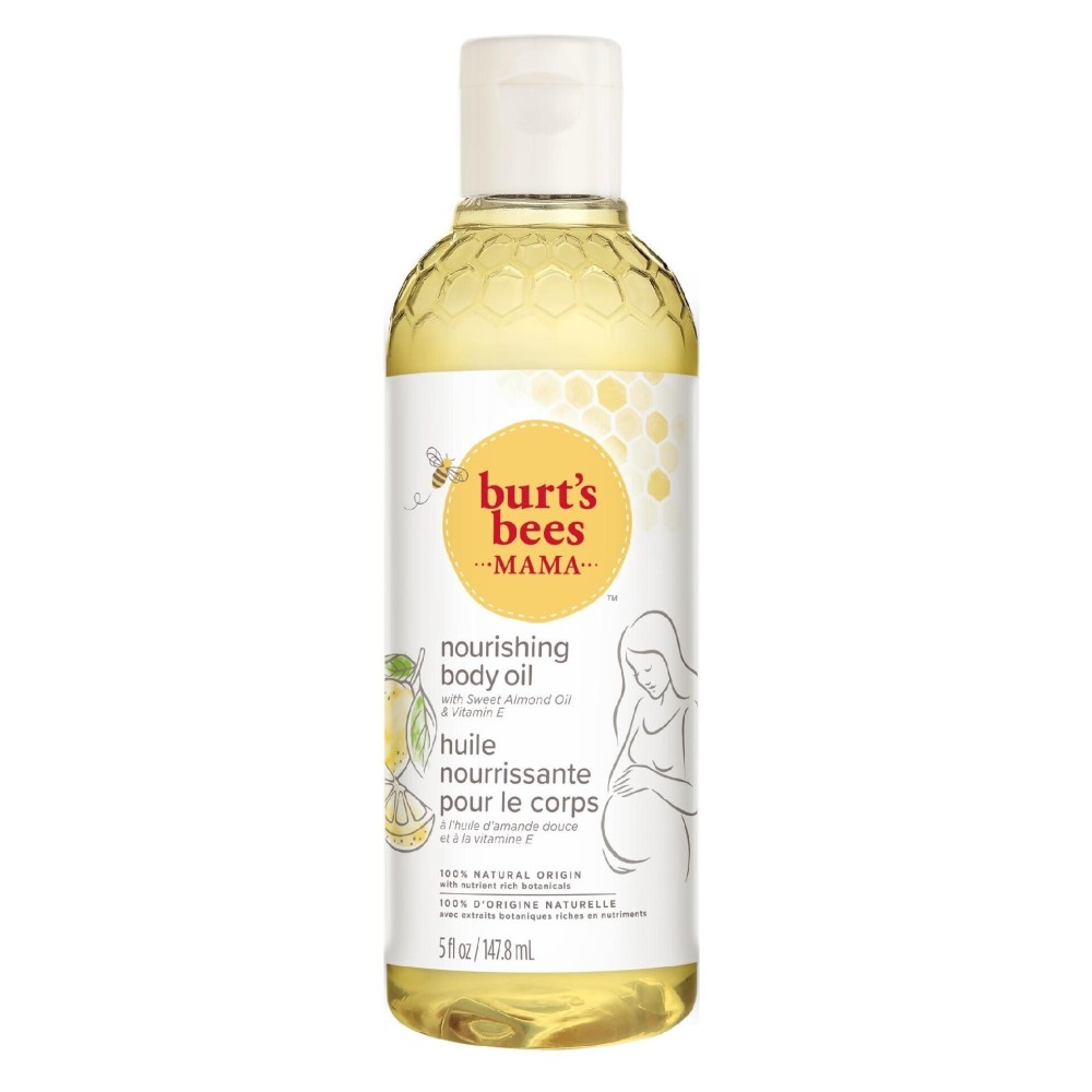 Burt\'s Bees Mama Body Oil with Vitamin E, 100% Natural Origin, 5 Fluid Ounces Burt\'s Bees Mama Body Oil with Vitamin E, 100% Natural Origin, 5 Fluid Ounces