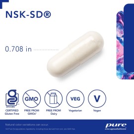 Pure Encapsulations NSK-SD - 100 mg Nattokinase - for Normal Blood Circulation - Supports Fibrinolytic Activity* - Gluten Free & Non-GMO - 60 Capsules Pure Encapsulations NSK-SD - 100 mg Nattokinase - for Normal Blood Circulation - Supports Fibrinolytic Activity* - Gluten Free & Non-GMO - 60 Capsules
