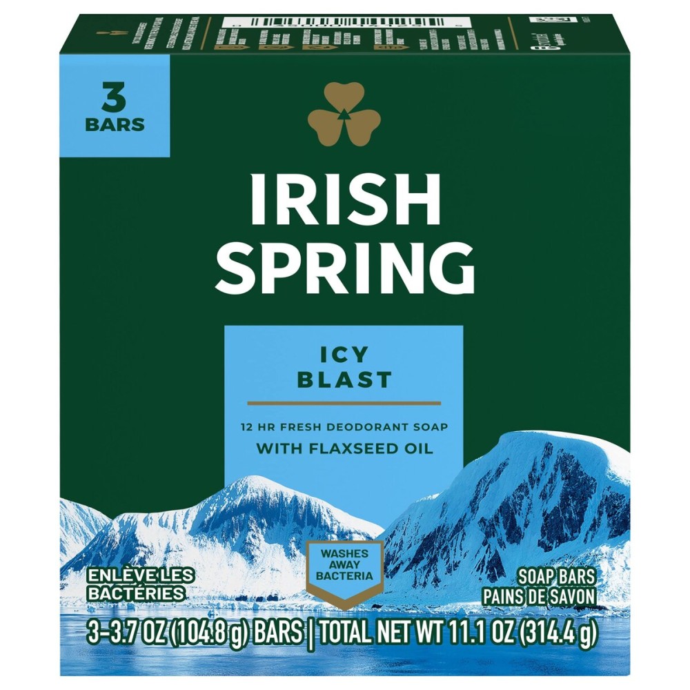 Irish Spring Bath Bar, Icy Blast 3.75 Oz, 3 x 3.75 oz bars Irish Spring Bath Bar, Icy Blast 3.75 Oz, 3 x 3.75 oz bars