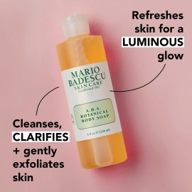 Mario Badescu AHA Botanical Body Wash Moisturizing, Clarifying and Gentle Exfoliating Wash for Brighter, Softer and Smoother Skin, Body Soap Infused with Glycolic Acid & Fruit Enzymes, 8 Fl Oz Mario Badescu AHA Botanical Body Wash Moisturizing, Clarifying and Gentle Exfoliating Wash for Brighter, Softer and Smoother Skin, Body Soap Infused with Glycolic Acid & Fruit Enzymes, 8 Fl Oz