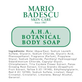Mario Badescu AHA Botanical Body Wash Moisturizing, Clarifying and Gentle Exfoliating Wash for Brighter, Softer and Smoother Skin, Body Soap Infused with Glycolic Acid & Fruit Enzymes, 8 Fl Oz Mario Badescu AHA Botanical Body Wash Moisturizing, Clarifying and Gentle Exfoliating Wash for Brighter, Softer and Smoother Skin, Body Soap Infused with Glycolic Acid & Fruit Enzymes, 8 Fl Oz