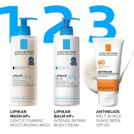 La Roche-Posay Anthelios Melt-In Milk Sunscreen SPF 60, Sunscreen For Body & Face, Broad Spectrum SPF + Antioxidants, Oil Free, Lightweight & Fast Absorbing, Oxybenzone Free La Roche-Posay Anthelios Melt-In Milk Sunscreen SPF 60, Sunscreen For Body & Face, Broad Spectrum SPF + Antioxidants, Oil Free, Lightweight & Fast Absorbing, Oxybenzone Free