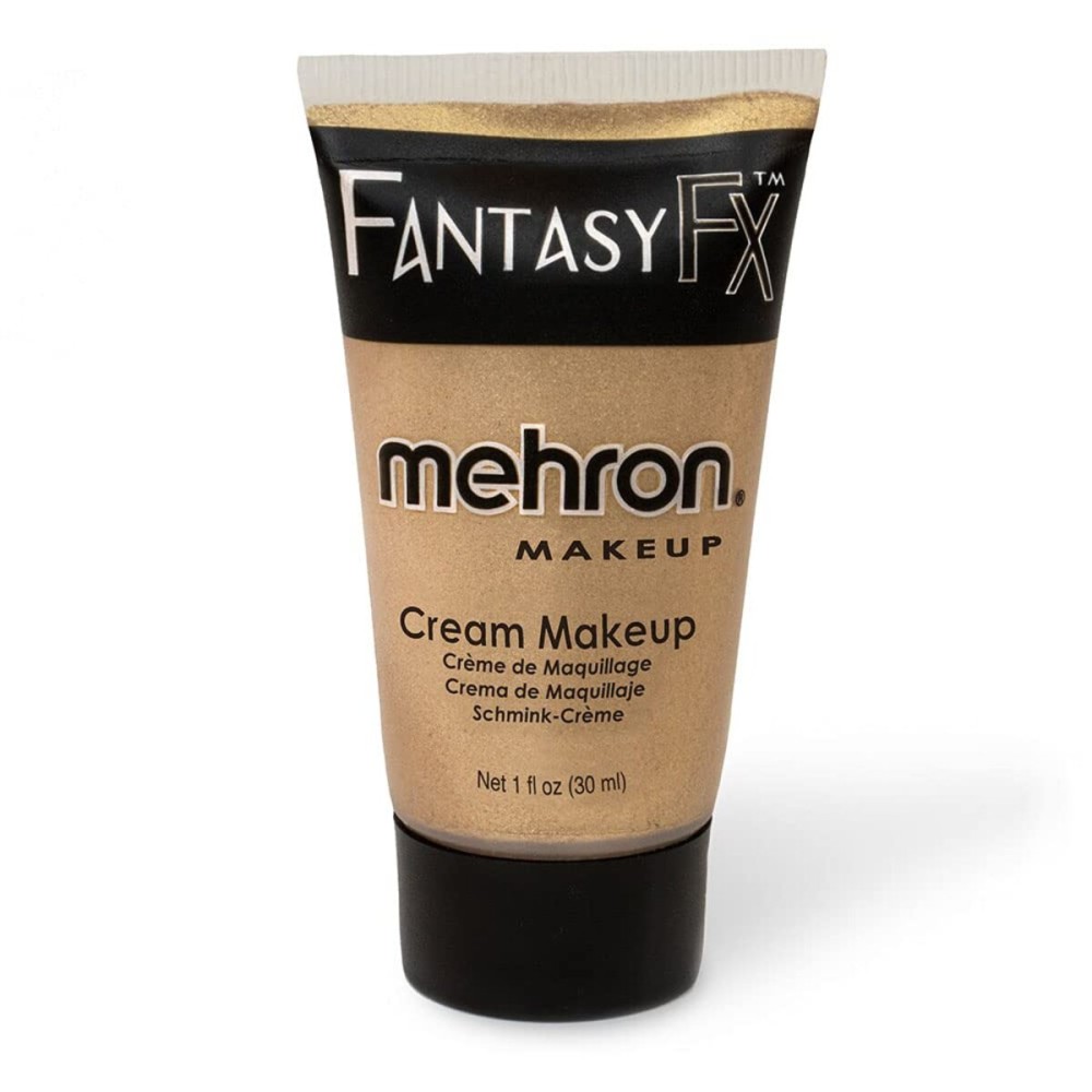 Mehron Makeup Fantasy FX Cream Makeup | Water Based | Halloween | Gold Face & Body Paint For Adults 1 fl oz (30ml) (Gold) Mehron Makeup Fantasy FX Cream Makeup | Water Based | Halloween | Gold Face & Body Paint For Adults 1 fl oz (30ml) (Gold)