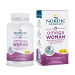 Nordic Naturals Omega Woman, Lemon - 120 Soft Gels - 500 mg Omega-3 + 800 mg Evening Primrose Oil - Healthy Skin & Optimal Wellness - Non-GMO - 60 Servings