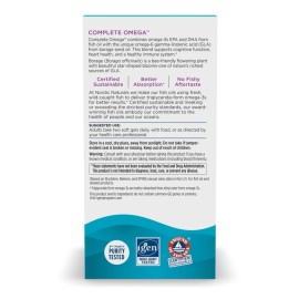 Nordic Naturals Complete Omega, Lemon Flavor - 120 Soft Gels - 565 mg Omega-3 - EPA & DHA with Added GLA - Healthy Skin, Cognition, Positive Mood - Non-GMO - 60 Servings Nordic Naturals Complete Omega, Lemon Flavor - 120 Soft Gels - 565 mg Omega-3 - EPA & DHA with Added GLA - Healthy Skin, Cognition, Positive Mood - Non-GMO - 60 Servings