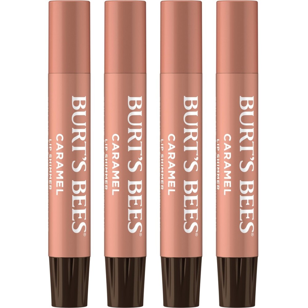 Burt\'s Bees Shimmer Lip Tint Set, Tinted Lip Balm Stick, Moisturizing for All Day Hydration with Natural Origin Glowy Pigmented Finish & Buildable Color, Caramel (4-Pack) Burt\'s Bees Shimmer Lip Tint Set, Tinted Lip Balm Stick, Moisturizing for All Day Hydration with Natural Origin Glowy Pigmented Finish & Buildable Color, Caramel (4-Pack)