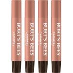 Burt\'s Bees Shimmer Lip Tint Set, Tinted Lip Balm Stick, Moisturizing for All Day Hydration with Natural Origin Glowy Pigmented Finish & Buildable Color, Caramel (4-Pack)