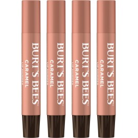 Burt\'s Bees Shimmer Lip Tint Set, Tinted Lip Balm Stick, Moisturizing for All Day Hydration with Natural Origin Glowy Pigmented Finish & Buildable Color, Caramel (4-Pack)