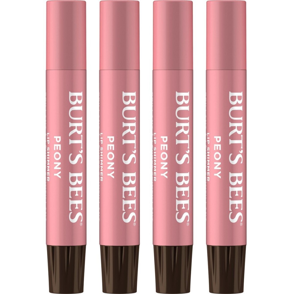 Burt\'s Bees Shimmer Lip Tint Set, Tinted Lip Balm Stick, Moisturizing for All Day Hydration with Natural Origin Glowy Pigmented Finish & Buildable Color, Peony (4-Pack) Burt\'s Bees Shimmer Lip Tint Set, Tinted Lip Balm Stick, Moisturizing for All Day Hydration with Natural Origin Glowy Pigmented Finish & Buildable Color, Peony (4-Pack)
