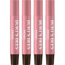 Burt\'s Bees Shimmer Lip Tint Set, Tinted Lip Balm Stick, Moisturizing for All Day Hydration with Natural Origin Glowy Pigmented Finish & Buildable Color, Peony (4-Pack) Burt\'s Bees Shimmer Lip Tint Set, Tinted Lip Balm Stick, Moisturizing for All Day Hydration with Natural Origin Glowy Pigmented Finish & Buildable Color, Peony (4-Pack)