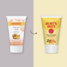 Burt\'s Bees Deep Cleansing Pore Scrub with Peach and Willow Bark, 4 Ounces, Pack of 3 Burt\'s Bees Deep Cleansing Pore Scrub with Peach and Willow Bark, 4 Ounces, Pack of 3