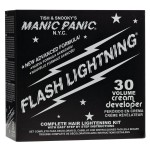 MANIC PANIC Flash Lightning Hair Bleach Kit - Bleach Powder + 30 Volume Developer - Hair Lightener for Dark Shades - Lifts Up to 5 Levels - Achieve Medium to Light Blonde - Vegan & Cruelty-Free