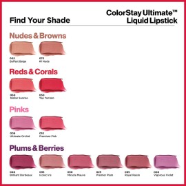 Revlon ColorStay Ultimate Liquid Lipstick, Longwear Rich Lip Colors, Wears for Up to 24 Hours, Satin Finish, 030 Miracle Mauve, 0.1 fl oz Revlon ColorStay Ultimate Liquid Lipstick, Longwear Rich Lip Colors, Wears for Up to 24 Hours, Satin Finish, 030 Miracle Mauve, 0.1 fl oz