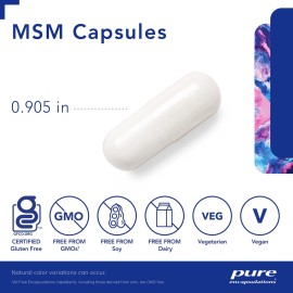 Pure Encapsulations MSM Capsules | Sulfur Supplement to Support Joints, Immune System, Connective Tissue, and Respiratory Health* | 250 Capsules Pure Encapsulations MSM Capsules | Sulfur Supplement to Support Joints, Immune System, Connective Tissue, and Respiratory Health* | 250 Capsules