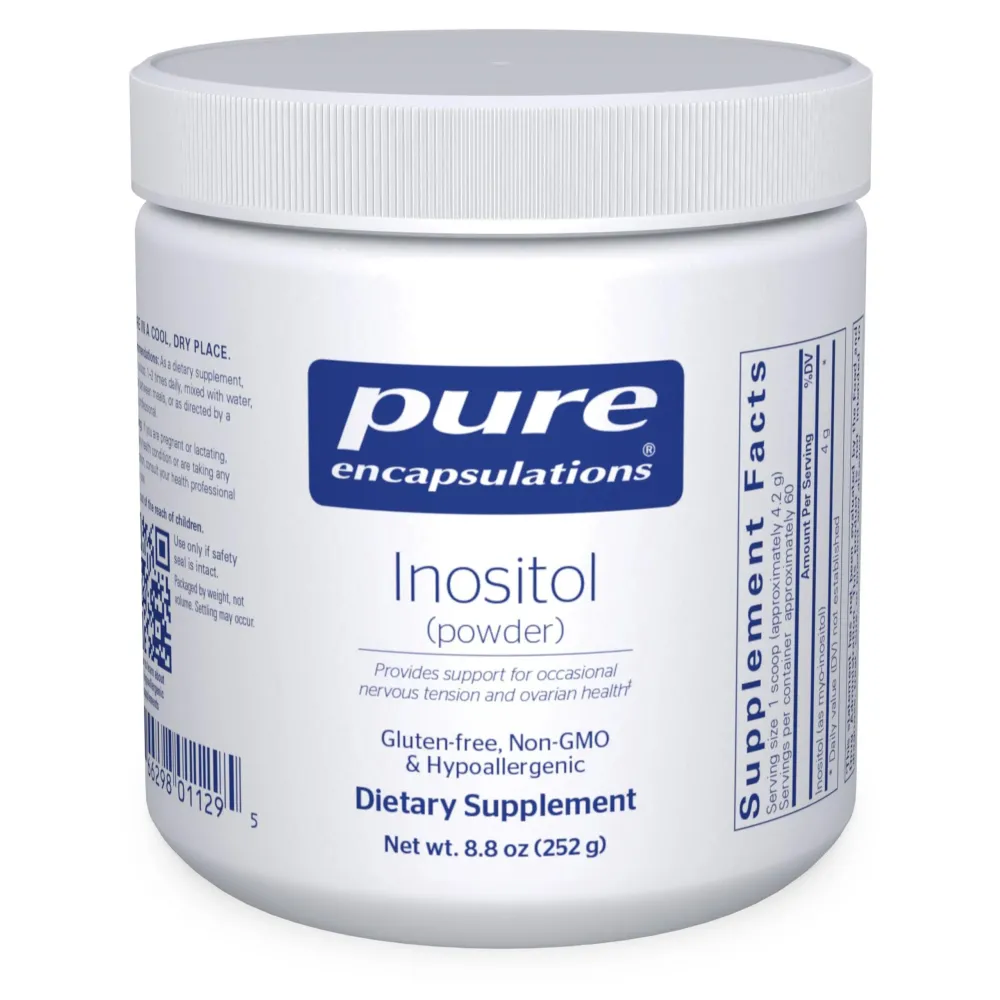Pure Encapsulations Inositol (Powder) - Supplement to Support Energy, Nervous System & Ovarian Function* - with Myo-Inositol - 8.8 Ounces Pure Encapsulations Inositol (Powder) - Supplement to Support Energy, Nervous System & Ovarian Function* - with Myo-Inositol - 8.8 Ounces