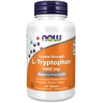 NOW Foods Supplements, L-Tryptophan 1,000 mg, Double Strength, Encourages Positive Mood*, Supports Relaxation*, 60 Tablets