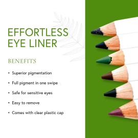 Honeybee Gardens Effortless Eyeliner Pencil in Belgian Chocolate, Rich Pigmentation, Smooth, Long-Wearing, Vegan, Gluten-Free Honeybee Gardens Effortless Eyeliner Pencil in Belgian Chocolate, Rich Pigmentation, Smooth, Long-Wearing, Vegan, Gluten-Free