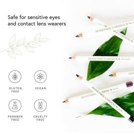 Honeybee Gardens Effortless Eyeliner Pencil in Belgian Chocolate, Rich Pigmentation, Smooth, Long-Wearing, Vegan, Gluten-Free Honeybee Gardens Effortless Eyeliner Pencil in Belgian Chocolate, Rich Pigmentation, Smooth, Long-Wearing, Vegan, Gluten-Free