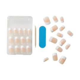 Kiss Everlasting French Nail Manicure, Chip-Free with Flexi-Fit Technology, Medium, Infinite, Nail Kit with Pink Nail Glue (Net Wt. 2 g / 0.07oz.), Mini File, Manicure Stick, and 28 Fake Nails Kiss Everlasting French Nail Manicure, Chip-Free with Flexi-Fit Technology, Medium, Infinite, Nail Kit with Pink Nail Glue (Net Wt. 2 g / 0.07oz.), Mini File, Manicure Stick, and 28 Fake Nails