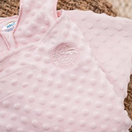 HALO Sleepsack Swaddle Plush Dot Velboa, 3-Way Adjustable Swaddle Blanket, TOG 3.0 for Cool Climates, Pink, Newborn, 0-3 Months HALO Sleepsack Swaddle Plush Dot Velboa, 3-Way Adjustable Swaddle Blanket, TOG 3.0 for Cool Climates, Pink, Newborn, 0-3 Months