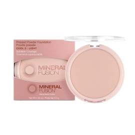 Mineral Fusion Pressed Powder Foundation, Cool 2 - Fair/Med Skin w/ Pink/Red Undertones, Age Defying Foundation Makeup with Matte Finish, Talc Free Face Powder, Hypoallergenic, Cruelty-Free, 0.32 Oz Mineral Fusion Pressed Powder Foundation, Cool 2 - Fair/Med Skin w/ Pink/Red Undertones, Age Defying Foundation Makeup with Matte Finish, Talc Free Face Powder, Hypoallergenic, Cruelty-Free, 0.32 Oz