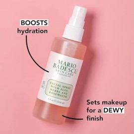 Mario Badescu Facial Spray with Aloe, Herbs and Rose Water for All Skin Types, Face Mist that Hydrates, Rejuvenates & Clarifies, 4 FL OZ Mario Badescu Facial Spray with Aloe, Herbs and Rose Water for All Skin Types, Face Mist that Hydrates, Rejuvenates & Clarifies, 4 FL OZ