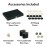 Mainstreet Classics by GLD Products 15-Inch Backgammon Board Game Set , Black/White