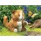 Folkmanis Orange Tabby Kitten Hand Puppet Orange, White, 1 EA