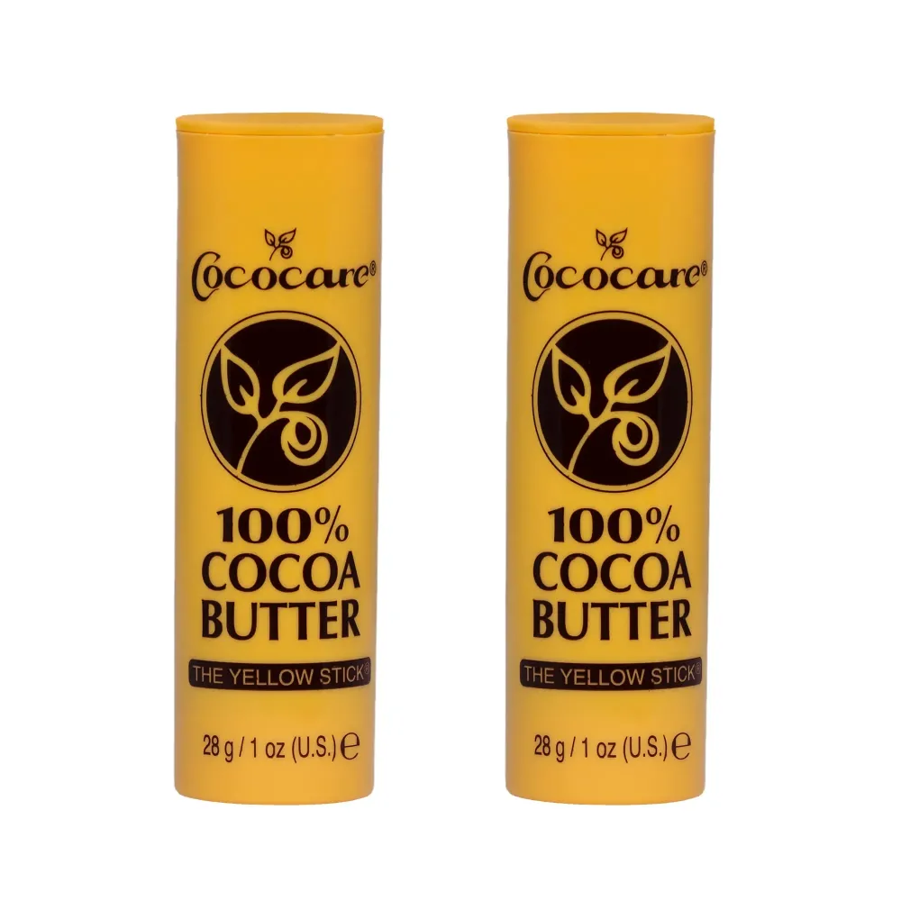 Cococare 100% Cocoa Butter Stick - All-Natural Cocoa Butter Emollient for Ultimate Skin Hydration & Protection - The Yellow Stick - (2 Pack) Cococare 100% Cocoa Butter Stick - All-Natural Cocoa Butter Emollient for Ultimate Skin Hydration & Protection - The Yellow Stick - (2 Pack)