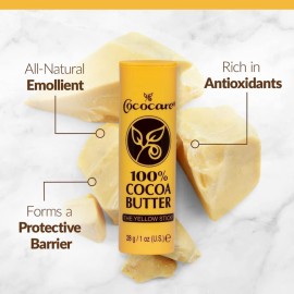 Cococare 100% Cocoa Butter Stick - All-Natural Cocoa Butter Emollient for Ultimate Skin Hydration & Protection - The Yellow Stick - (2 Pack) Cococare 100% Cocoa Butter Stick - All-Natural Cocoa Butter Emollient for Ultimate Skin Hydration & Protection - The Yellow Stick - (2 Pack)