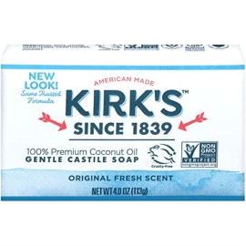 Kirk\'s Castile: Coco Castile Bar Soap, Original 4 oz (2 pack)