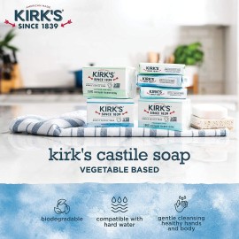 Kirk\'s Castile: Coco Castile Bar Soap, Original 4 oz (2 pack) Kirk\'s Castile: Coco Castile Bar Soap, Original 4 oz (2 pack)