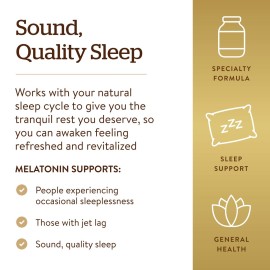 Solgar Melatonin 5 mg, 120 Nuggets - Helps Promote Relaxation & Sleep - Clinically-Studied Melatonin - Supports Natural Sleep Cycle - Vegan, Gluten Free, Dairy Free, Kosher - 120 Servings Solgar Melatonin 5 mg, 120 Nuggets - Helps Promote Relaxation & Sleep - Clinically-Studied Melatonin - Supports Natural Sleep Cycle - Vegan, Gluten Free, Dairy Free, Kosher - 120 Servings